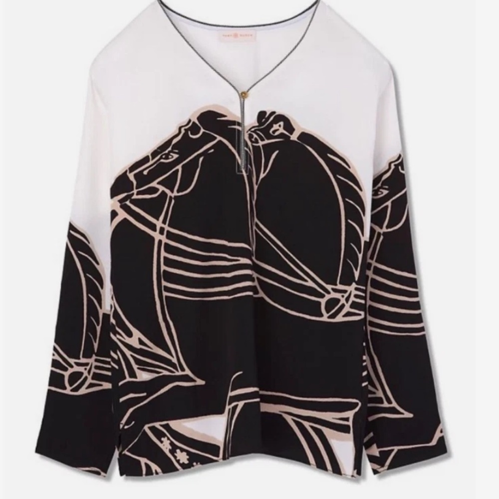 TORY BURCH Trocadero Tunic Top 2 Runway 2016